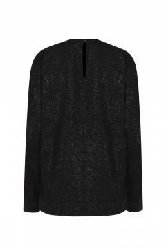 Блуза из пайеток на каждый день Elema 2К-12941-1-164 серый/чёрный - фото 3