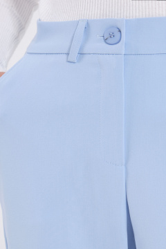 Голубые брюки с высокой посадкой и классической длиной Панда 156260w голубой - фото 3