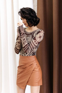 Totallook LY2022Skirt Brown