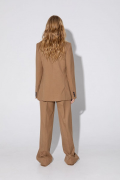 Брюки и жакет костюм палаццо с стрелками текстильный деловой стиль PiRS 5077 - фото 5