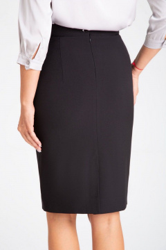 Юбка-карандаш с высокой посадкой и подкладкой IVARI 508 черный - фото 5