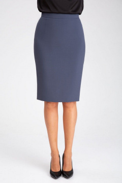Юбка-карандаш длинная из текстиля с застежкой IVARI 508 графит - фото 5