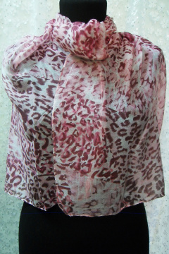 Длинный демисезонный шарф мультиколор и розовый OLANTIZ S2-4 - фото 1