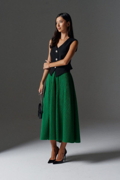 Элегантная юбка свободного кроя с резинкой и карманами ANNETE A1101/2 - фото 1