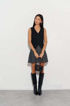 Юбка полуприлегающего силуэта в цветочный принт ANNETE A497 - фото 2