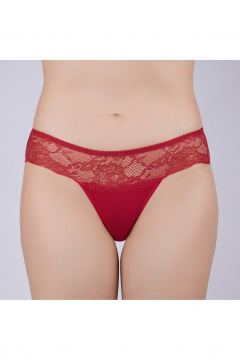 Трусы из эластичного трикотажного хлопка Verally 1040-3 красный - фото 1