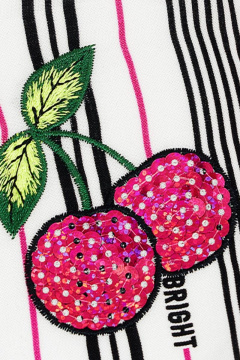 Блузка для девочки в полоску с узлом и книпперами Bell Bimbo 201050 полоска - фото 5