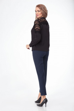 Блуза Anelli 813 черный - фото 4