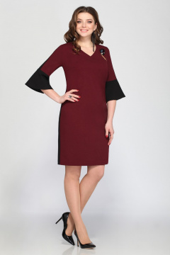 Платье на каждый день с V-образным вырезом и контрастной отделкой Matini 3.1159 - фото 2