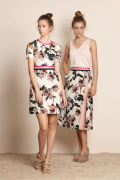 Летнее мультиколор платье из текстиля для расслабленного стиля BURVIN 5601-81 - фото 2