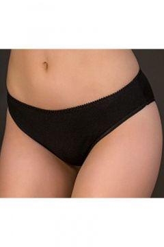 Трусы трикотажные гладкие из хлопка Verally 101-7 черный - фото 1