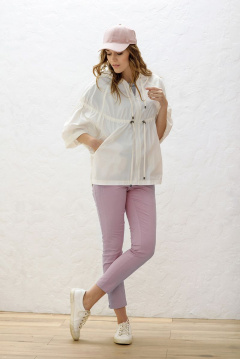 Розовые брюки из текстиля для повседневной носки BURVIN 6182-11 2 - фото 1