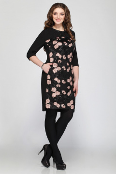 Платье с гипюром и вышивкой пайетками, полуприлегающего силуэта Matini 3.1021 - фото 2