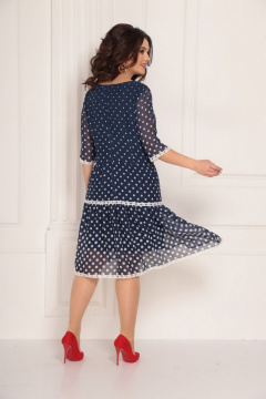 Платье нарядное из шифона со кружевом и воланами Solomeya Lux 693 - фото 2