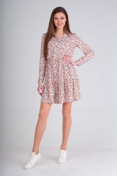 Lady Line 473 белый+розовый