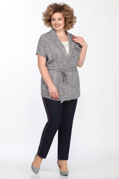 3-предметный комплект жакет, блуза и брюки из текстиля Matini 1.1407 - фото 3