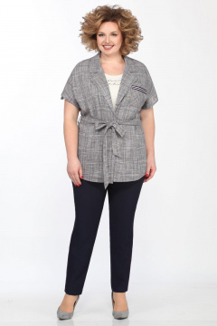 3-предметный комплект жакет, блуза и брюки из текстиля Matini 1.1407 - фото 1