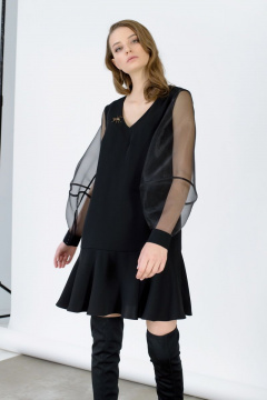 Платье нарядное круглогодичное из текстиля BURVIN 6587-81 - фото 1