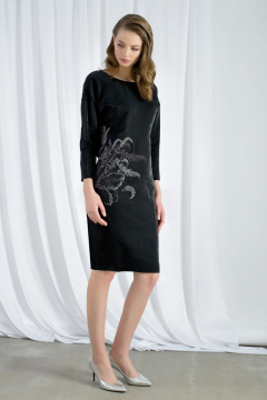 Платье нарядное круглогодичное из текстиля BURVIN 6615-81 - фото 1