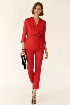 Брюки из текстиля с комфортной посадкой для лета BURVIN 6638-11 2 - фото 1