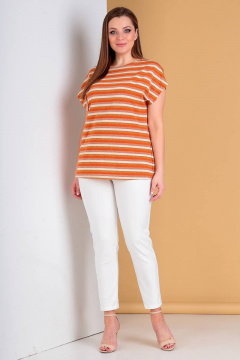 На каждый день женский комплект из туники и брюк Liona Style 746 - фото 1