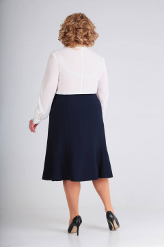 Юбка расклешенная из текстиля, демисезонная Swallow 254 синий - фото 2