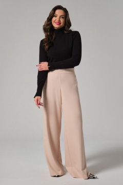 Брюки классические из текстиля с зауженным к низу кроем Панда 149264w бежевый - фото 1