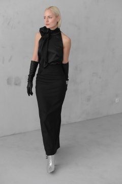 Юбка макси с высокой посадкой из шерсти и текстиля HELEN BIRCH U002 - фото 2