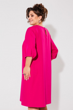 Платье в стиле нарядной элегантности с рукавом 3/4 Anelli 1434.1 фуксия - фото 4