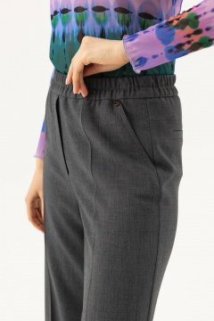 Широкие брюки на резинке для делового и повседневного стиля Femme & Devur 90006 1.4F(170) - фото 5