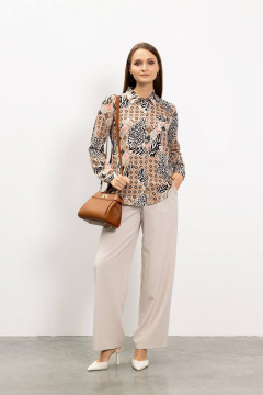 Рубашка свободного силуэта из текстиля Femme & Devur 7117 3.33F(170) - фото 2