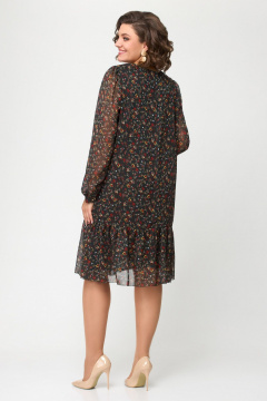 Платье из шифона зеленое с длиной 103 см для наряда DaLi 4560.1 - фото 3