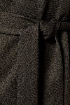 Зеленое платье из костюмной ткани с отложным воротником Панда 182480w зеленый - фото 4