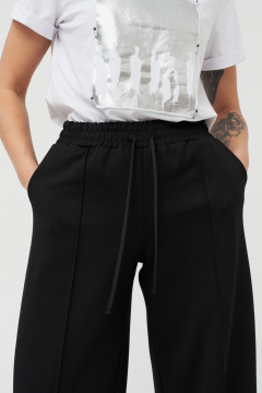 Футболка прилегающего силуэта с V-образным вырезом из хлопка GRATTO 4005 белый - фото 5