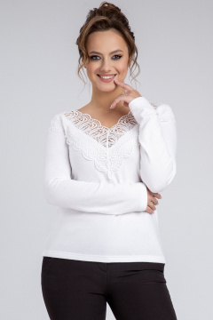 Джемпер VIZAVI 709 молочный - фото 4