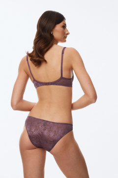 Бюстгальтер из эластичного трикотажа с кружевом Леди Леда 654-174 - фото 5