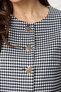 Деловой черный жакет из трикотажа DaLi 6386.1 - фото 2