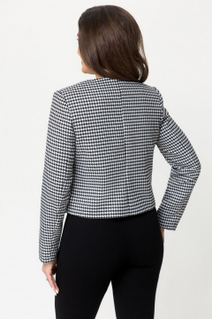 Деловой черный жакет из трикотажа DaLi 6386.1 - фото 3