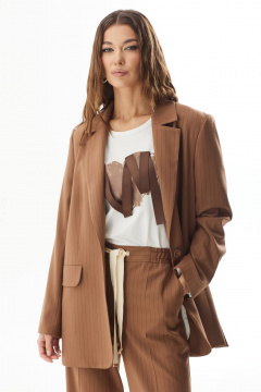 Жакет прямого силуэта в деловом стиле для демисезона Vesnaletto 3697-2 - фото 3