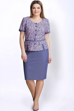 LeNata 21999 голубой-с-розовым