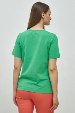 Летний зеленый джемпер Трикотаж с классическим вырезом Femme & Devur 30515 1.15F(170) - фото 4