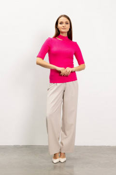 Джемпер женский прямой в летнем розовом цвете Femme & Devur 30782 1.13F(170) - фото 2