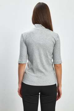 Джемпер из трикотажа серого цвета на каждый день Femme & Devur 30819 1.47F(170) - фото 4