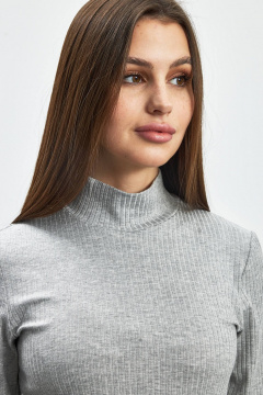 Джемпер из трикотажа серого цвета на каждый день Femme & Devur 30819 1.47F(170) - фото 3