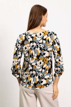 Блуза из вискозы с принтом для базового гардероба Femme & Devur 70048 4.77F(170) - фото 4