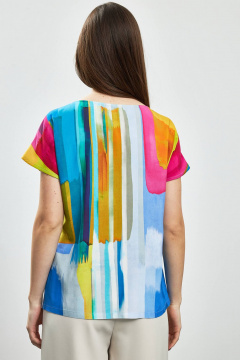 Стильная летняя блуза с принтом полуприлегающего кроя Femme & Devur 70304 2.73F(170) - фото 5