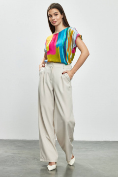 Стильная летняя блуза с принтом полуприлегающего кроя Femme & Devur 70304 2.73F(170) - фото 2