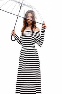 Платье ELLETTO 1988 черно-белый - фото 3