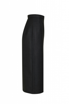 Юбка из текстиля, демисезонная, чёрная, для повседневной носки Elema 4К-600-170 чёрный - фото 2