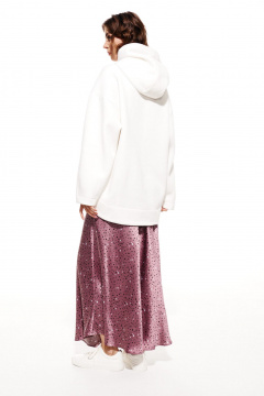 Юбка А-силуэта миди из плательно-блузочной ткани ELLETTO 2285 сиреневый - фото 2